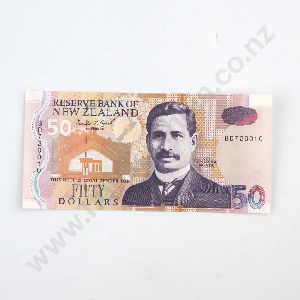 BRASH TYPE II SIGNATURE, SERIAL BD 720010, ALMOST UNCIRCULATED, C.V. $120 Image 1++