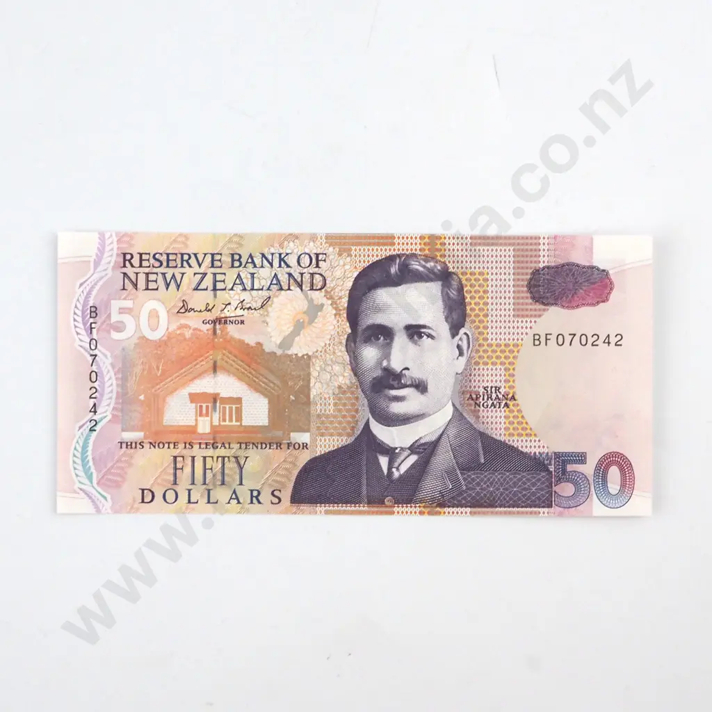 BRASH TYPE II SIGNATURE, SERIAL BF 070242 ( LAST PREFIX OF TYPE ), UNCIRCULATED, C.V. $200 Image 1++