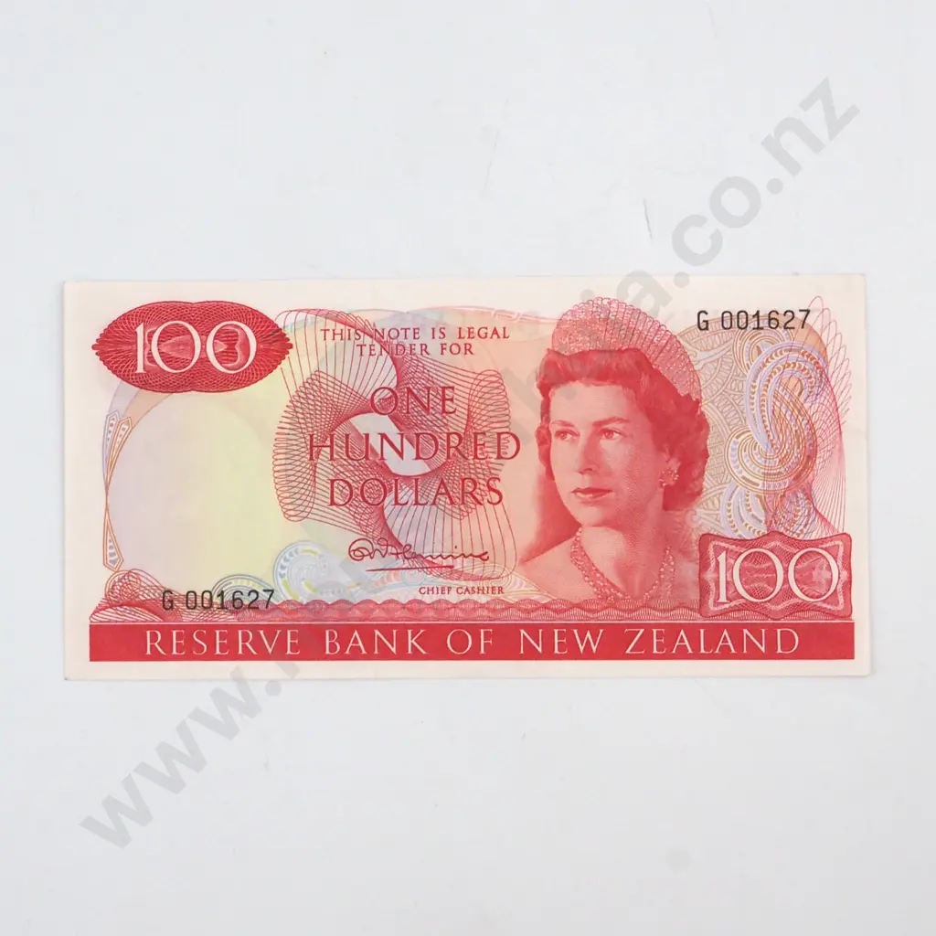 FLEMING SIGNATURE, SERIAL G 001627, ALMOST UNCIRCULATED, C.V. $2500 Image 1++