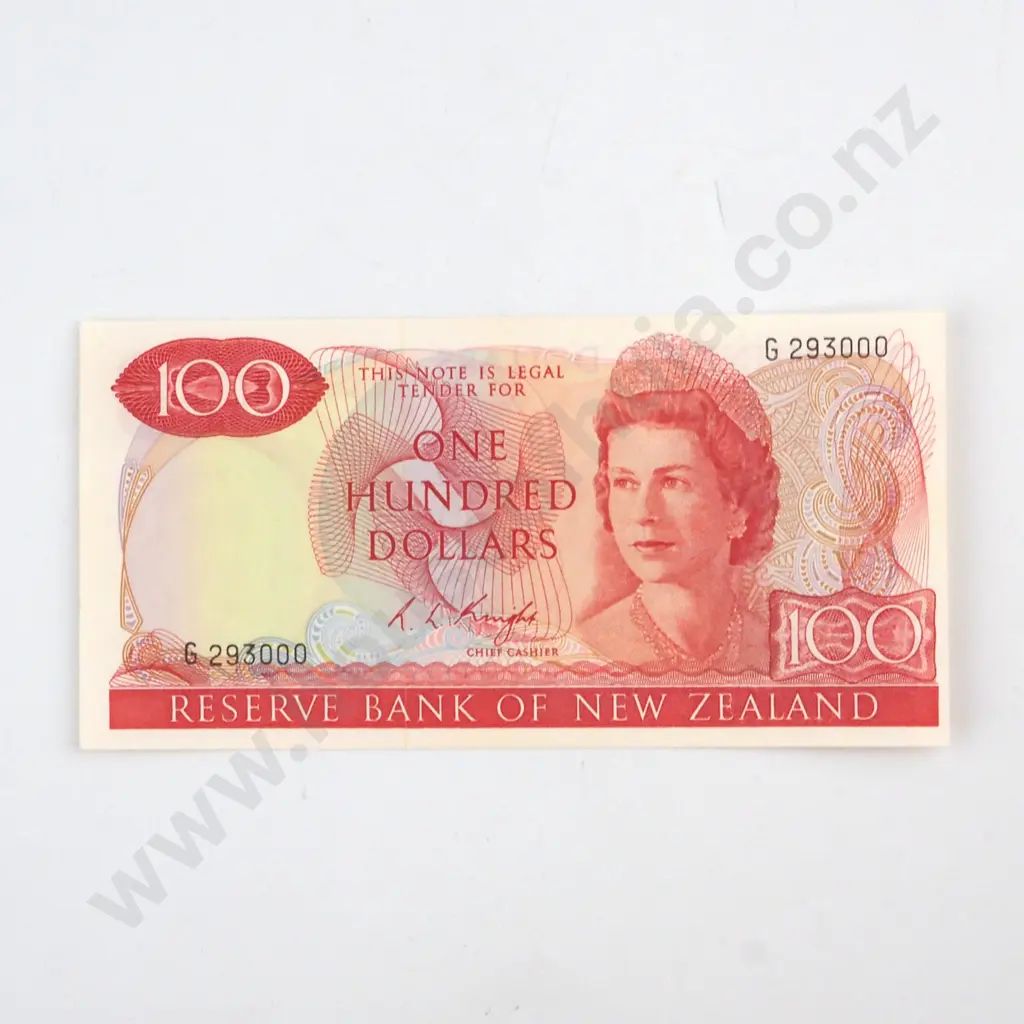 KNIGHT SIGNATURE, SERIAL G 293000, UNCIRCULATED, C.V. $3250 Image 1++