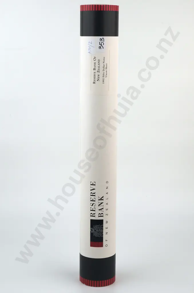 New Zealand 1992 Fifty Dollar Uncut Sheet of 28 Image 1++