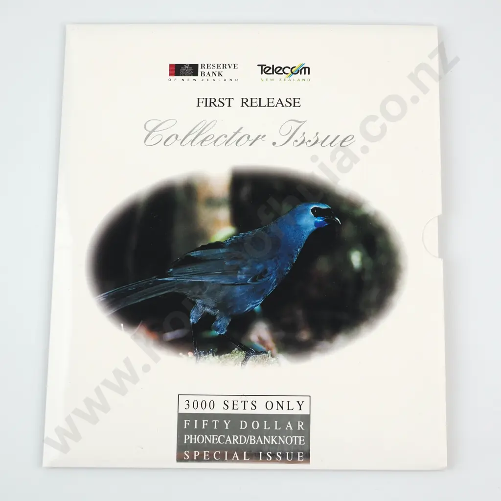 1995 $50 PHONE CARD AND $50 BANKNOTE ADCEO RED SERIALS, C.V. $175 Image 1++