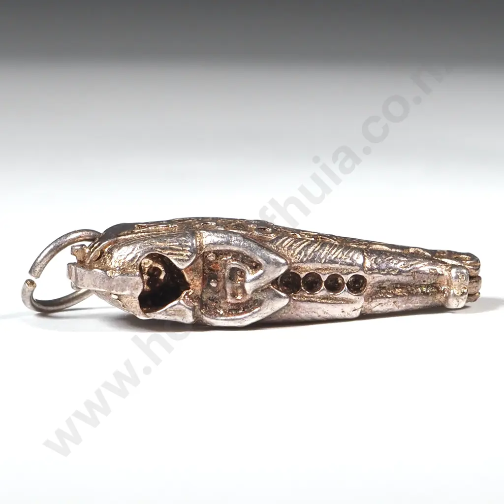 Sterling Silver Egyptian Mummy in Sarcophagus Pendant Image 1++