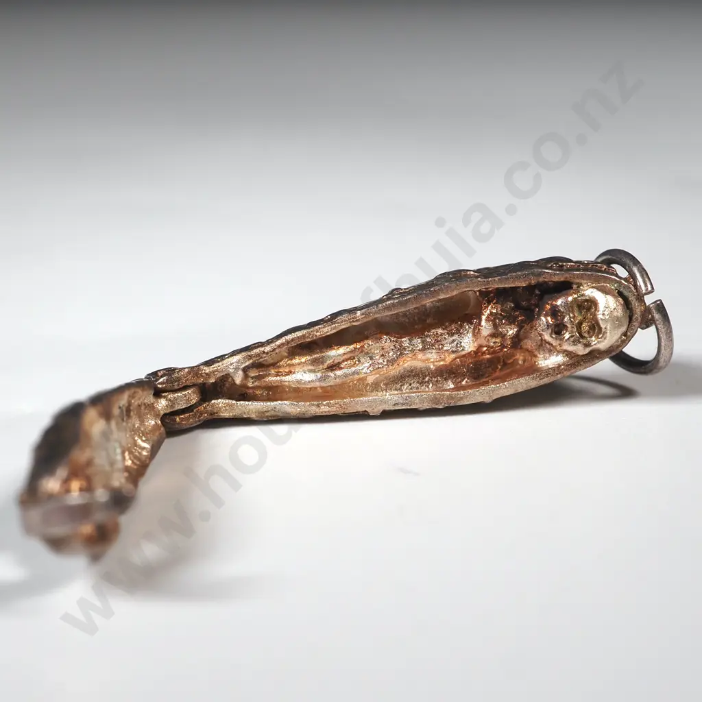 Sterling Silver Egyptian Mummy in Sarcophagus Pendant Image 1++
