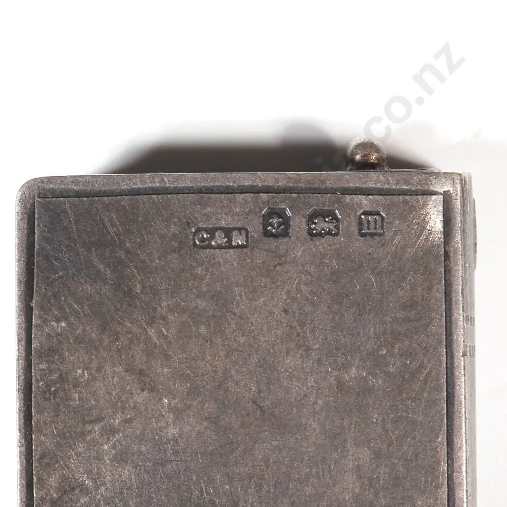 Sterling Silver Antique Stamp Holder w English Hallmarks Image 1++