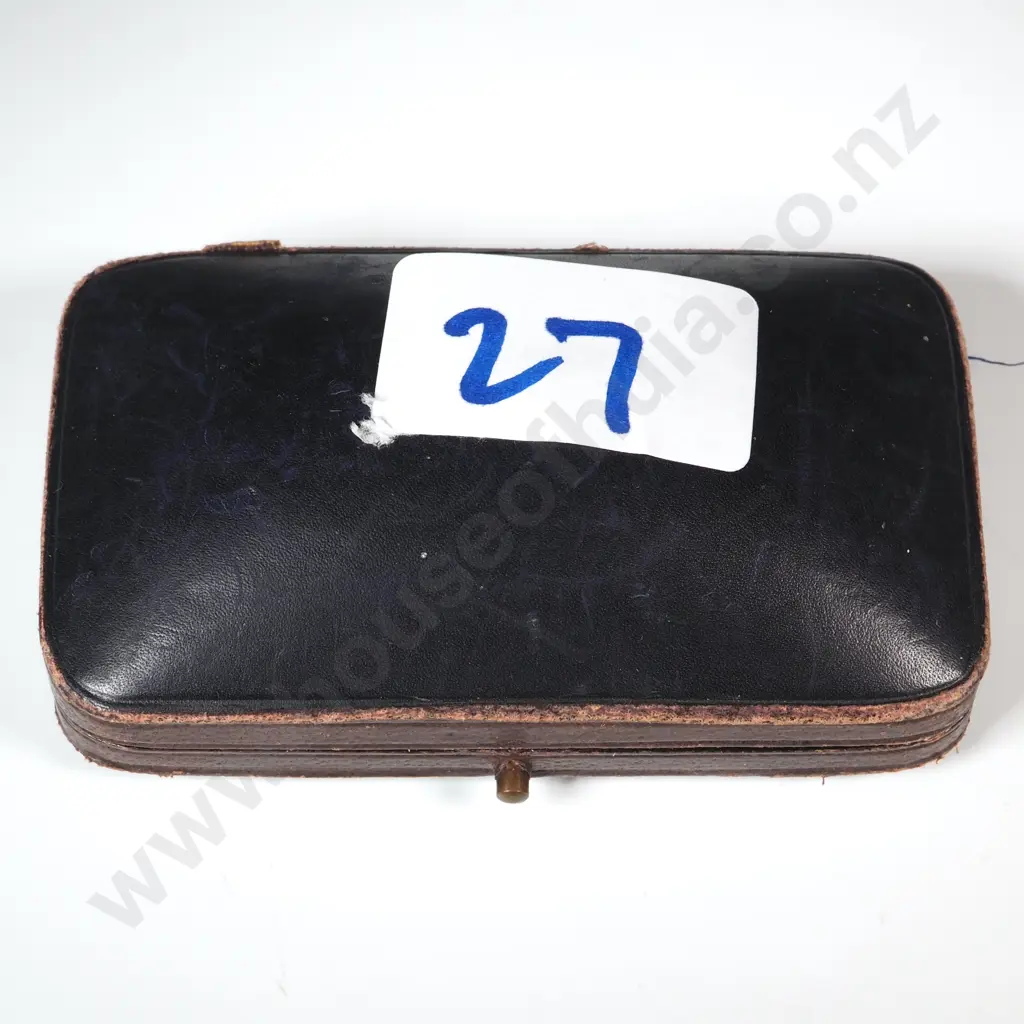 Exceptional Colonial Chyrsobel & 9ct Gold Brooch in Period Stewart Dawsons New Zealand Box Image 1++