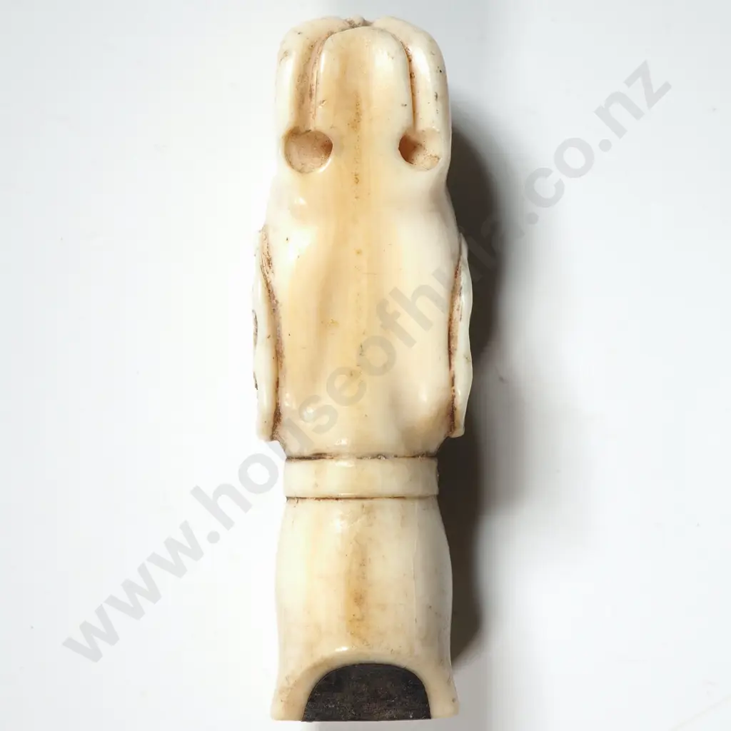 Antique Carved Bone Dog Whistle Image 1++