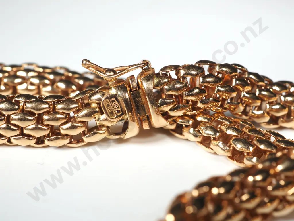 18ct Gold Fancy Link Necklace Image 1++