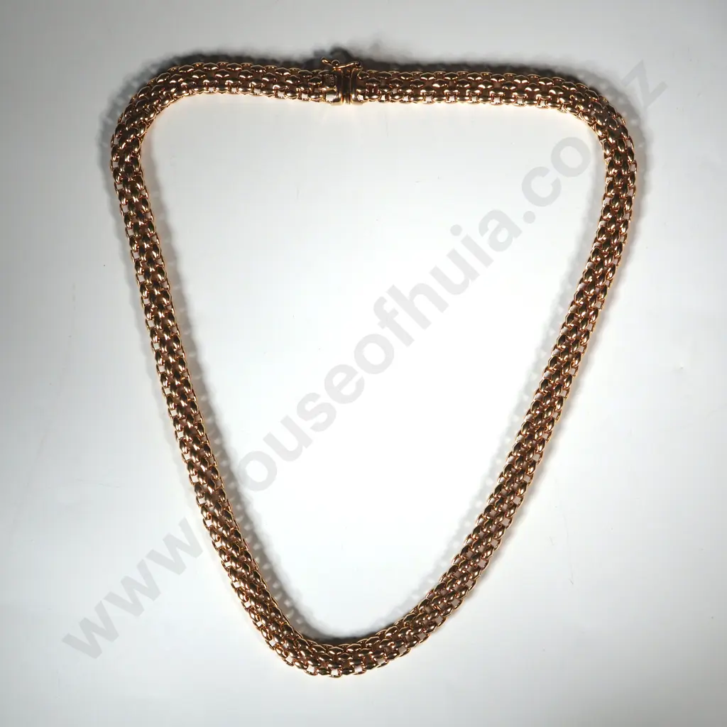 18ct Gold Fancy Link Necklace Image 1++