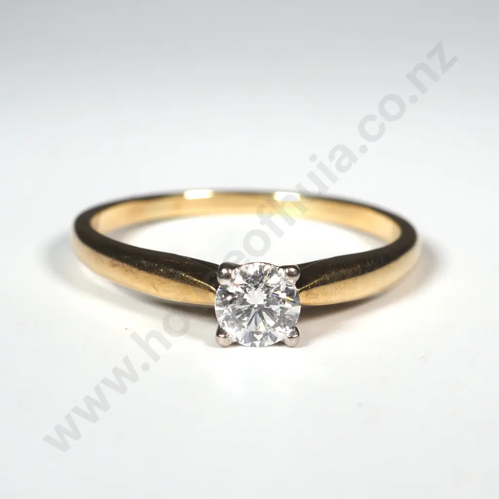 18ct Gold Diamond Solitaire Ring - Valued at $5,550.00 Image 1++