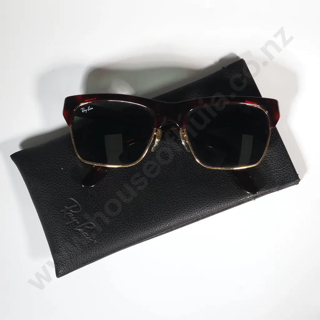 Stylish Ray Ban Sunglasses in Leather Slip Case Image 1++
