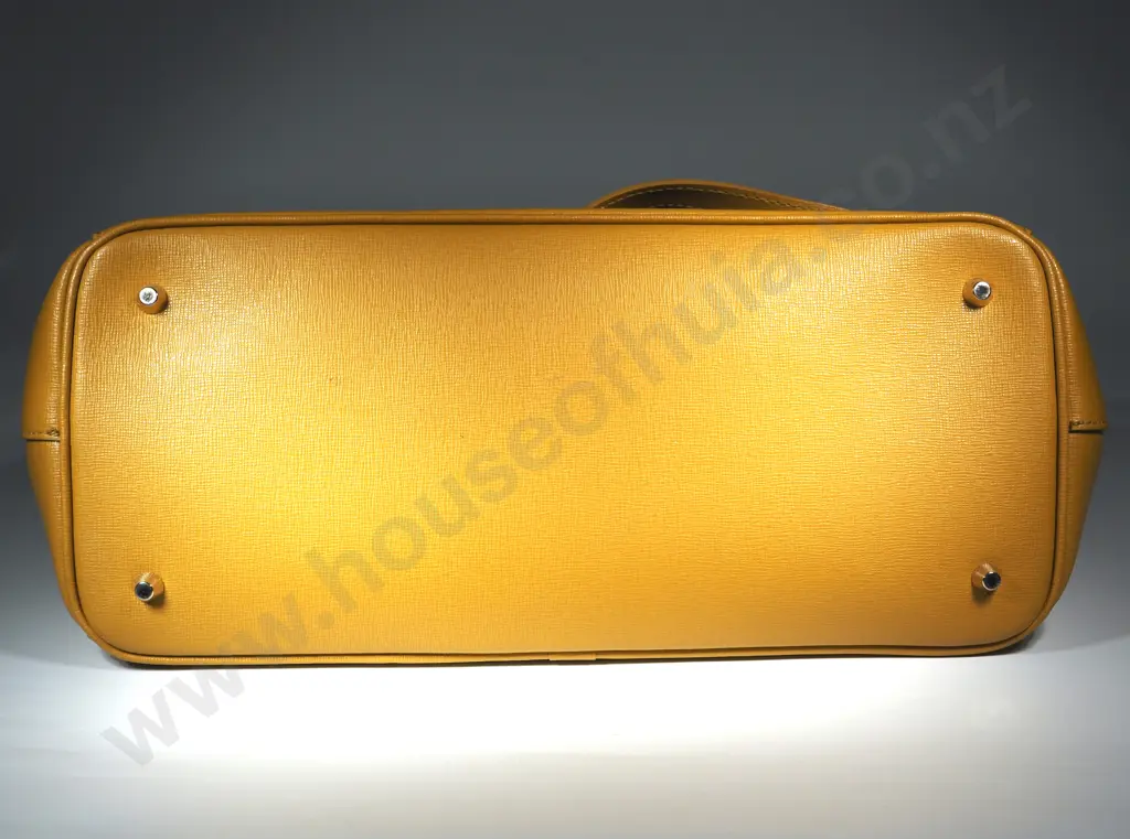 FURLA Linda Saffiano Leather Bag in Yellow Image 1++