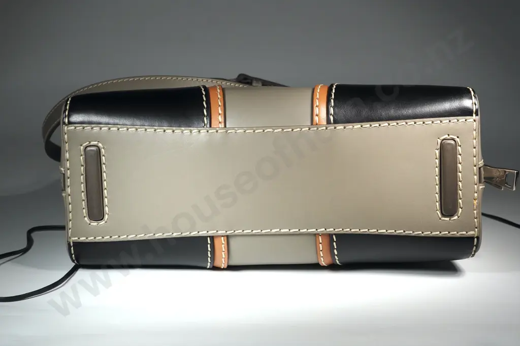 PRADA Tricolor Bauletto Vitello Leather Satchel Image 1++