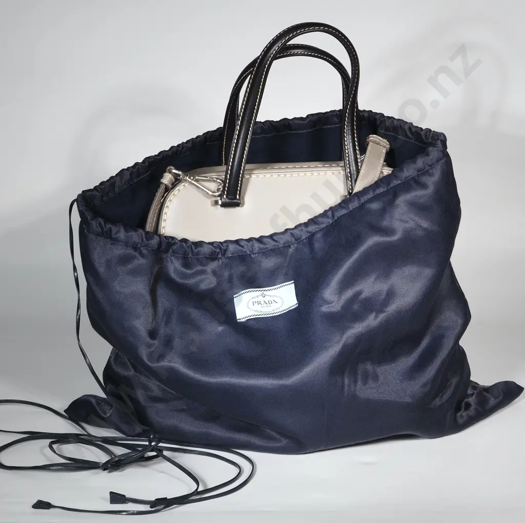 PRADA Tricolor Bauletto Vitello Leather Satchel Image 1++