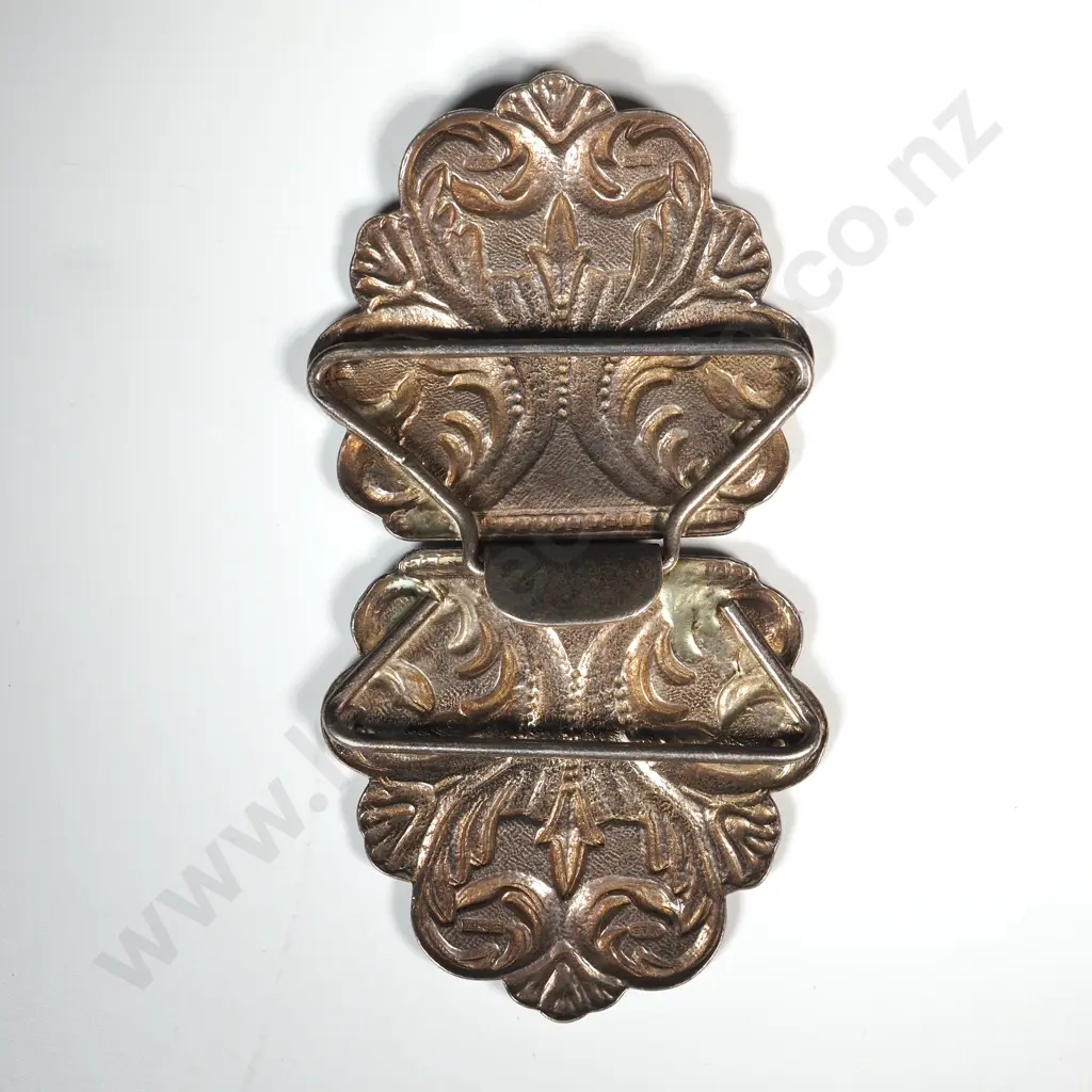 Sterling Silver Nurses Belt w Decorative Pattern Image 1++