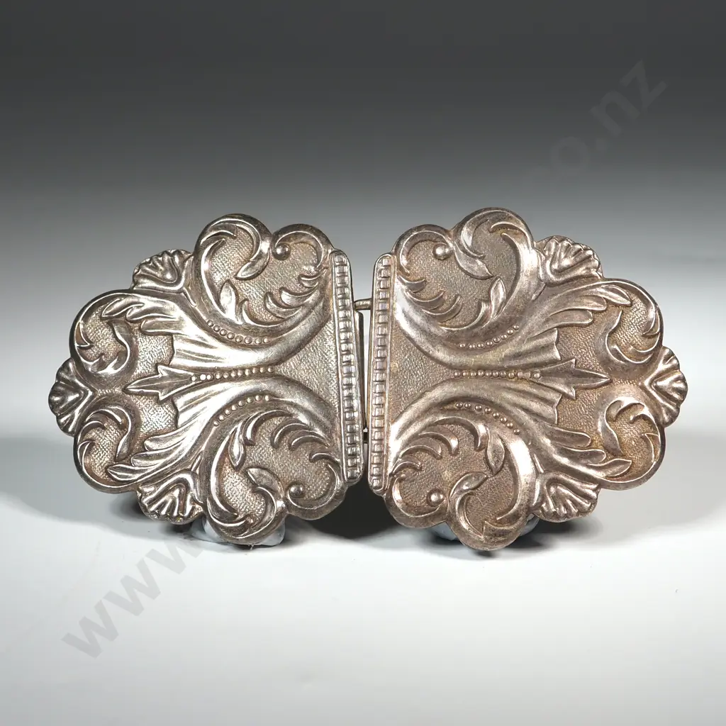 Sterling Silver Nurses Belt w Decorative Pattern Image 1++