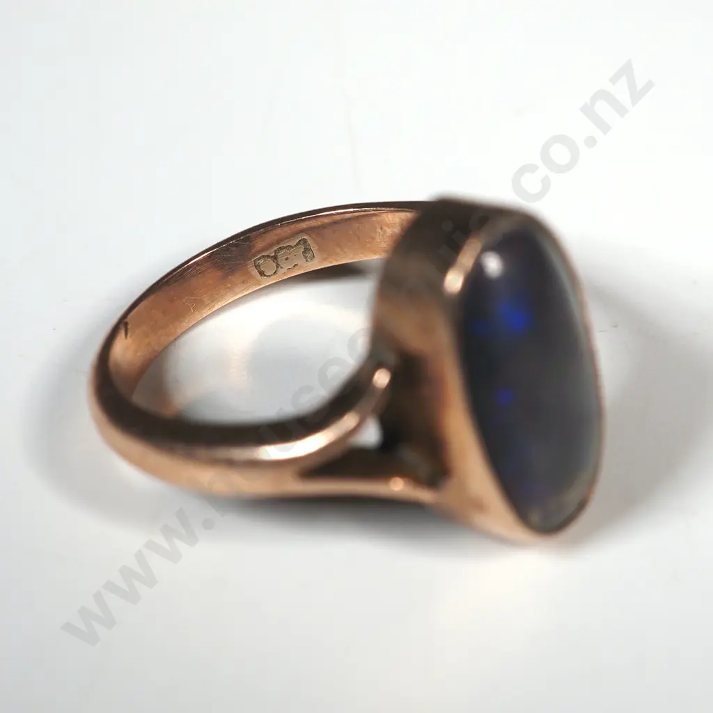 9ct Rose Gold & Opal Doublet Ring Image 1++