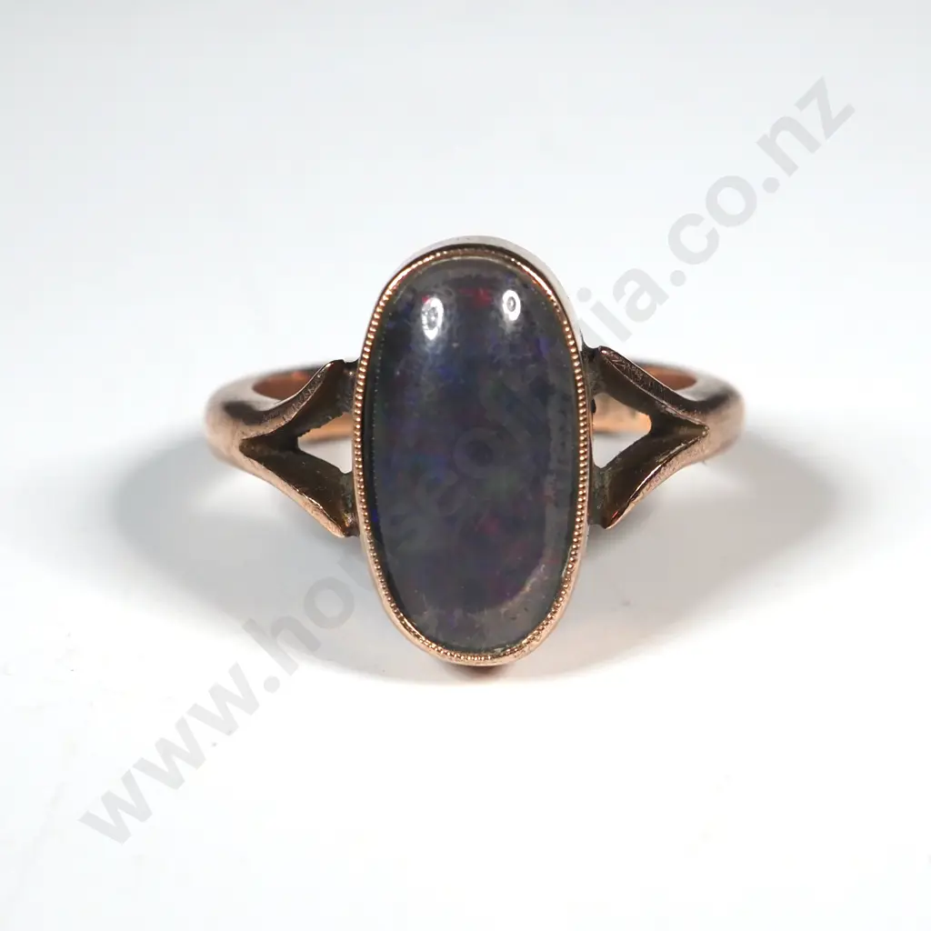 9ct Rose Gold & Opal Doublet Ring Image 1++