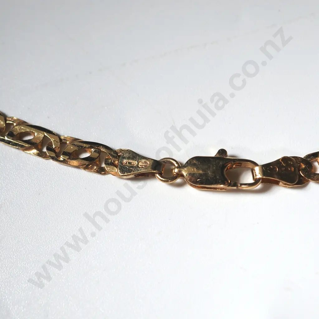 9ct Gold Fancy Link Necklace Image 1++