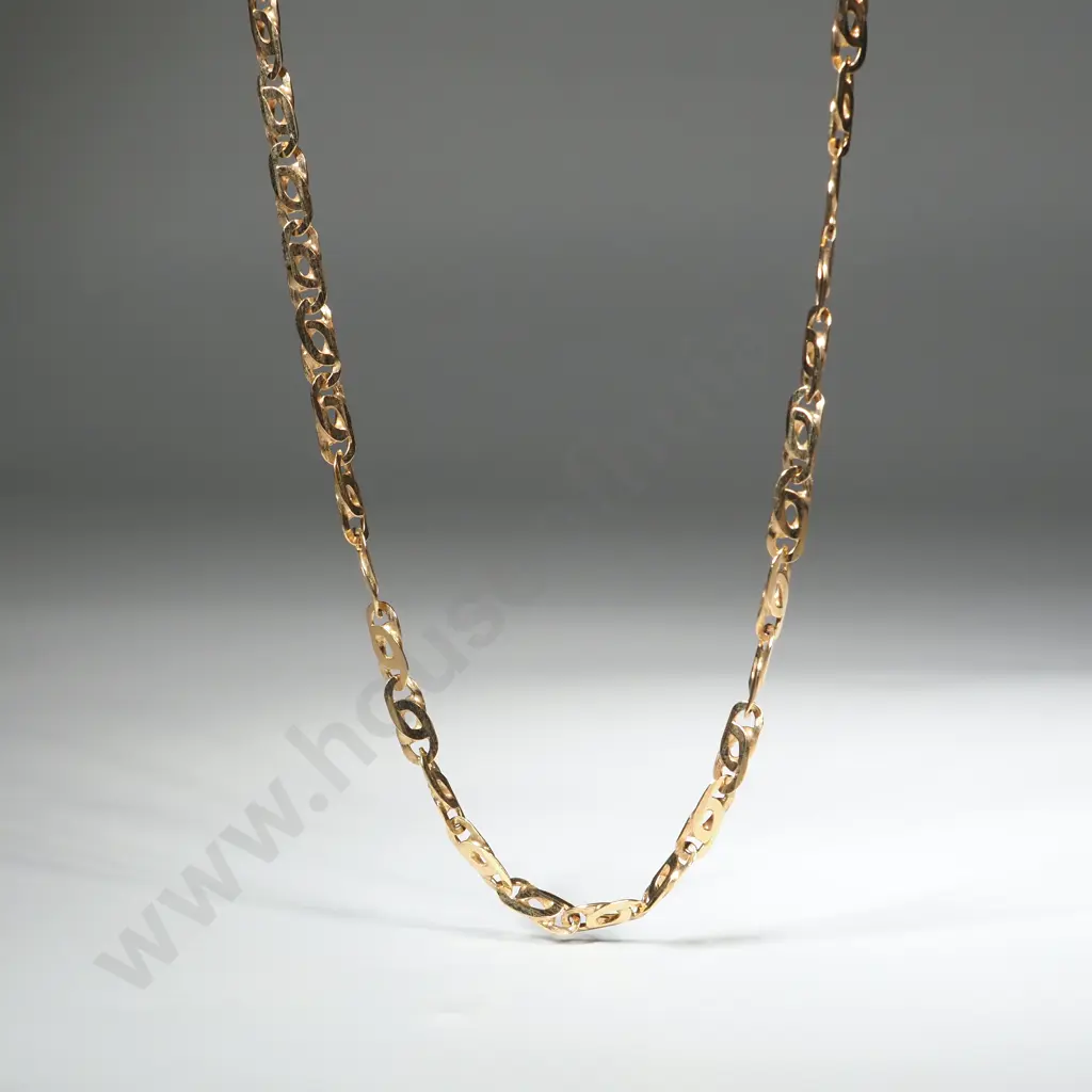 9ct Gold Fancy Link Necklace Image 1++