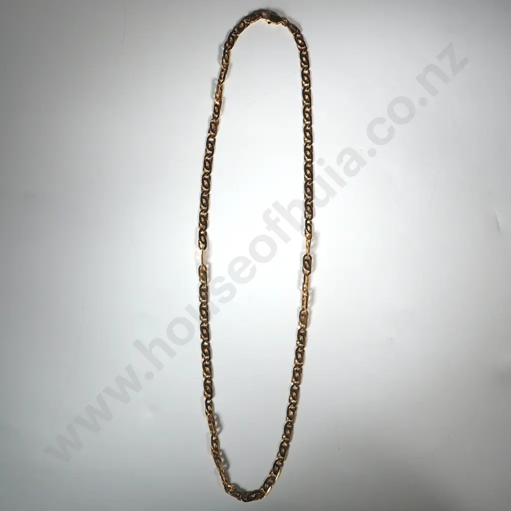9ct Gold Fancy Link Necklace Image 1++