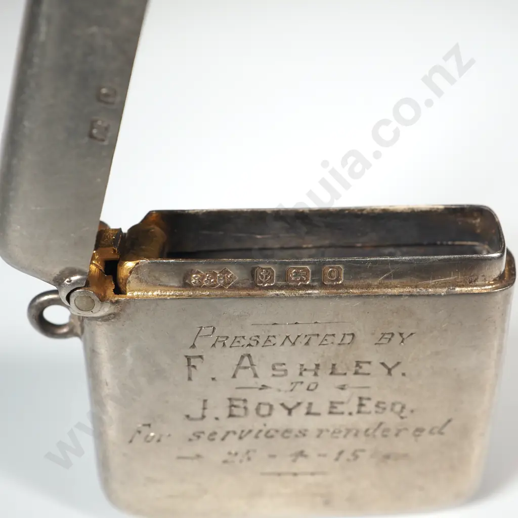 Historical Vesta in Sterling Silver - 1915 Image 1++