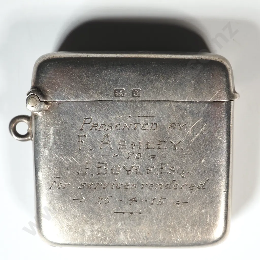 Historical Vesta in Sterling Silver - 1915 Image 1++