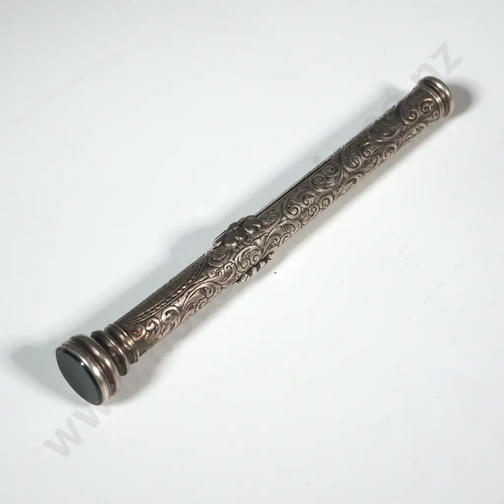 1877 S Morden & Co Sterling Silver Self Propelling Pencil  Image 1++