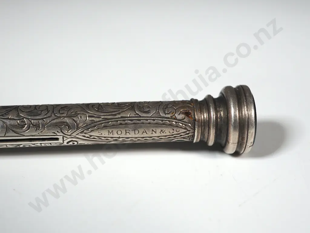 1877 S Morden & Co Sterling Silver Self Propelling Pencil  Image 1++