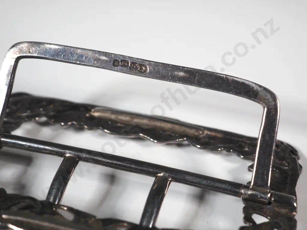 Sterling Silver Belt Buckle Birmingham 1897 Image 1++