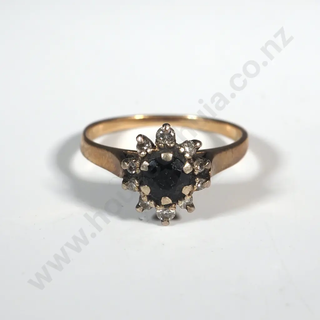 9ct Gold Sapphire Ring Image 1++