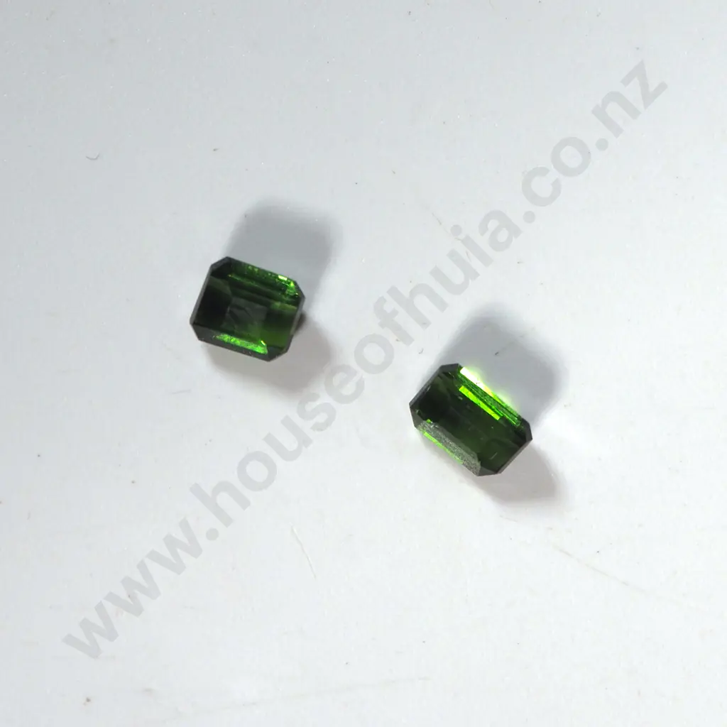 Pair Of Emerald Cut Toumaline Loose Stones  Image 1++
