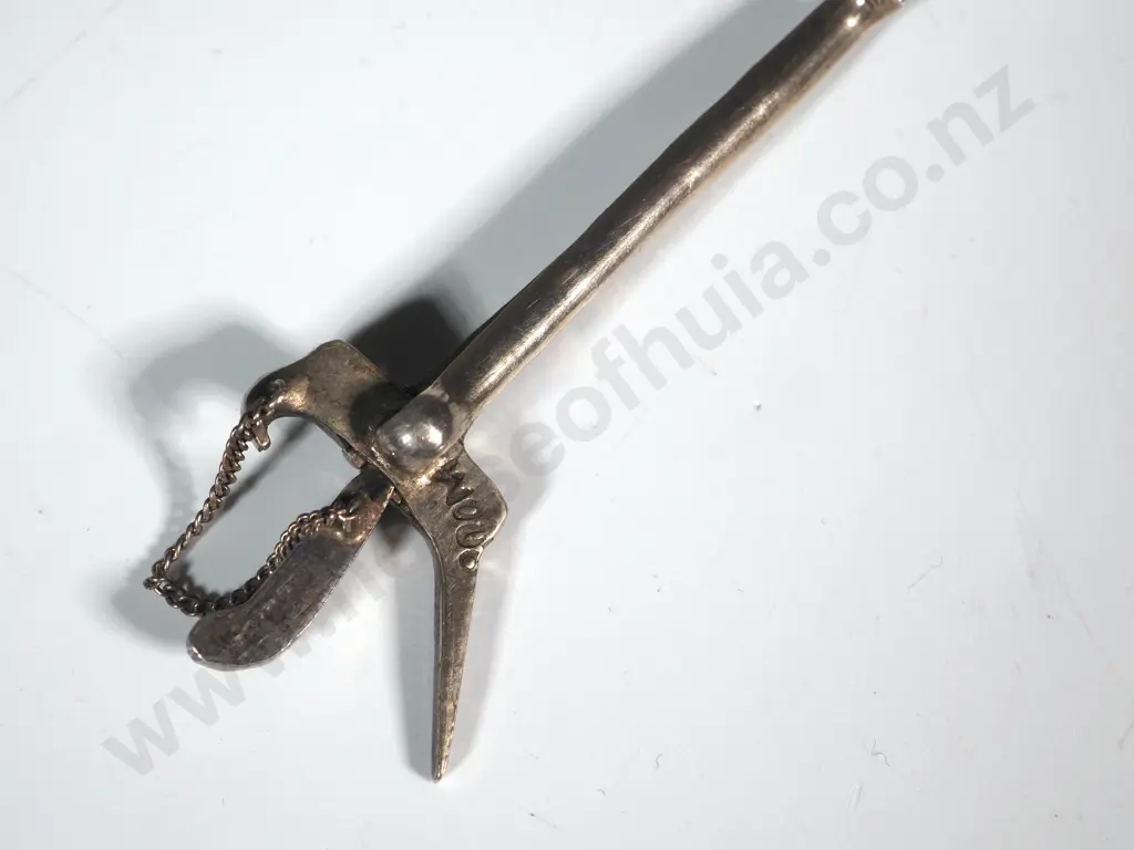 800 Silver Kris Sword in Scabbard Image 1++