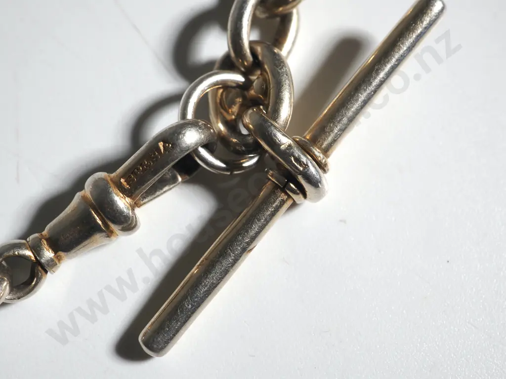 Antique Sterling Silver Fob Watch Bracelet, Traces of Gilding Image 1++