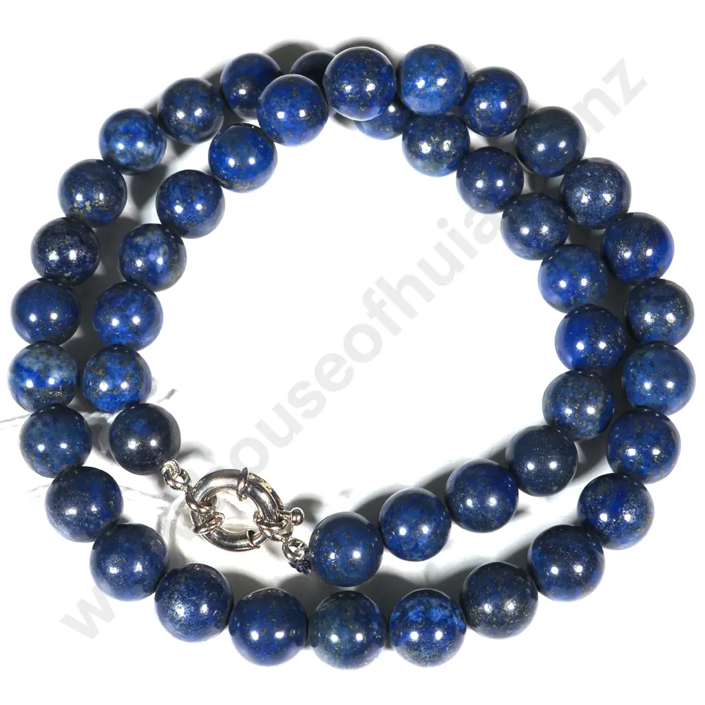 Lapis Lazuli Bead Necklace  Image 1++