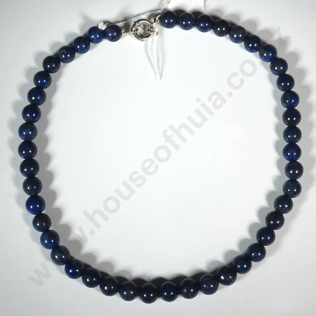 Lapis Lazuli Bead Necklace  Image 1++
