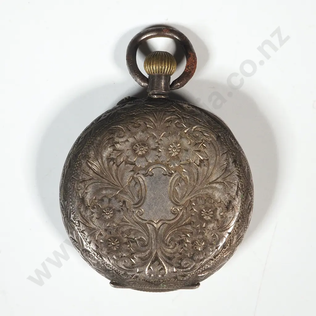 Sterling SIlver Pocket Watch Image 1++