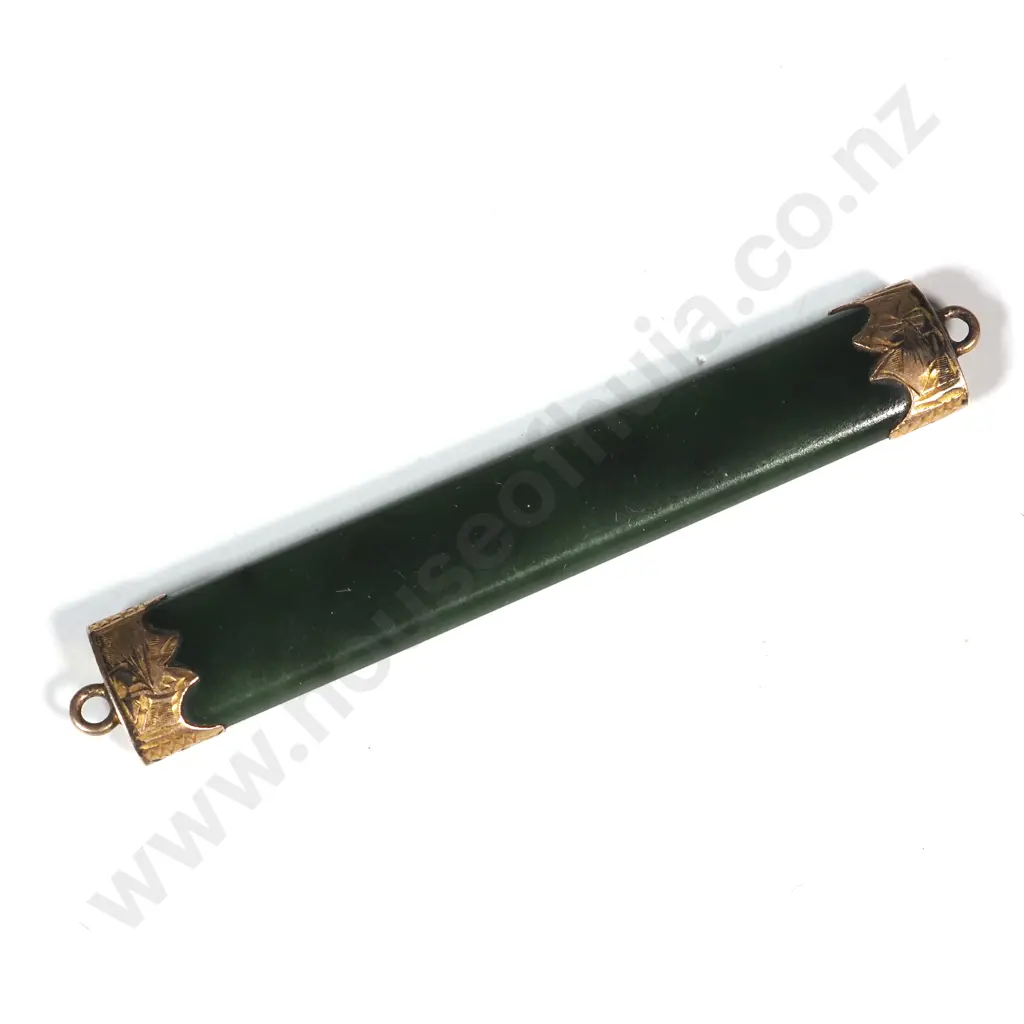 Colonial 9ct Gold Capped Greenstone Rail Link Image 1++