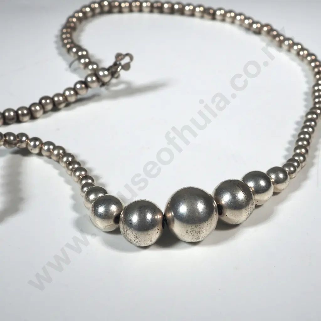 Sterling Silver Graduated Necklace  Image 1++