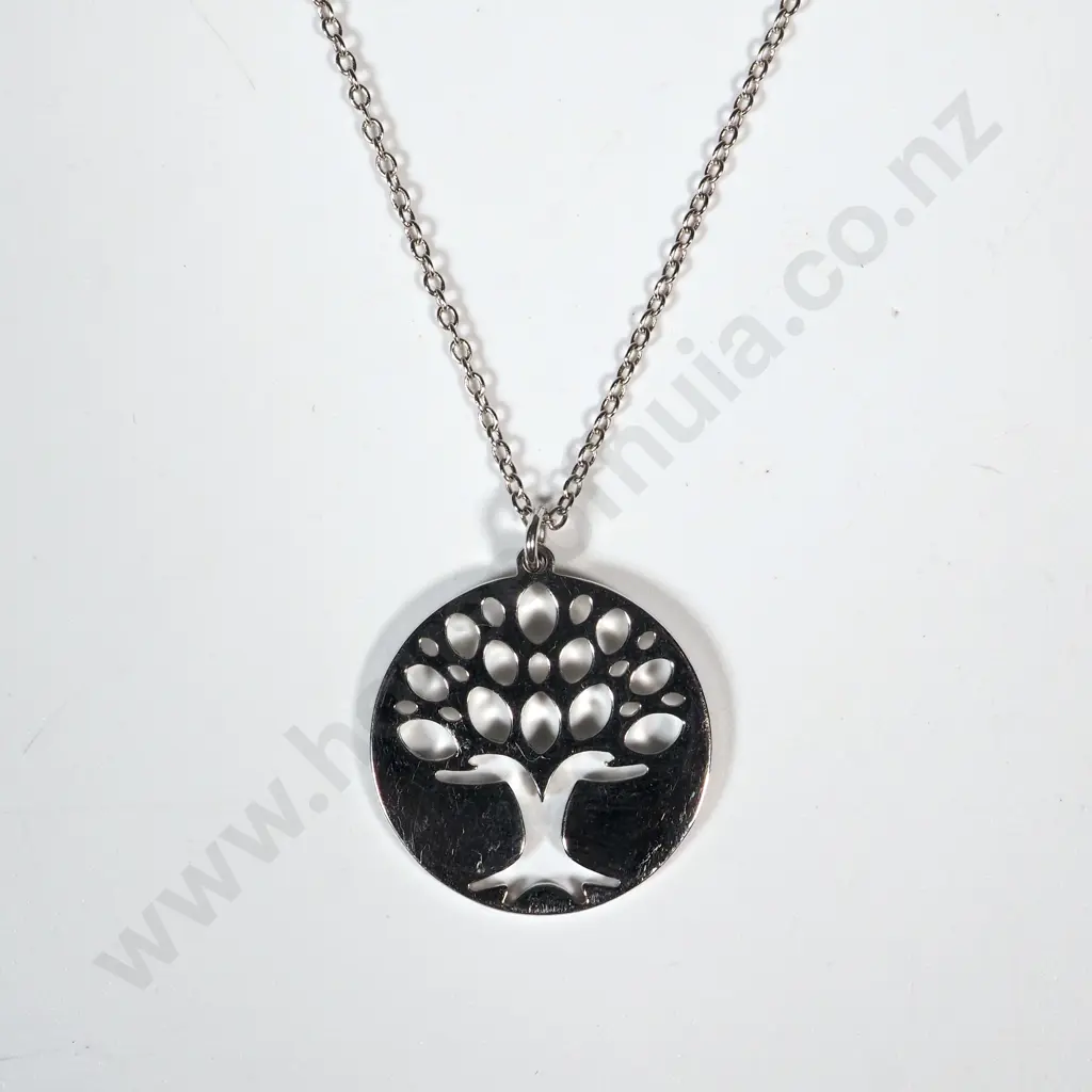 Sterling Silver Tree Of Life Pendant On Chain Image 1++