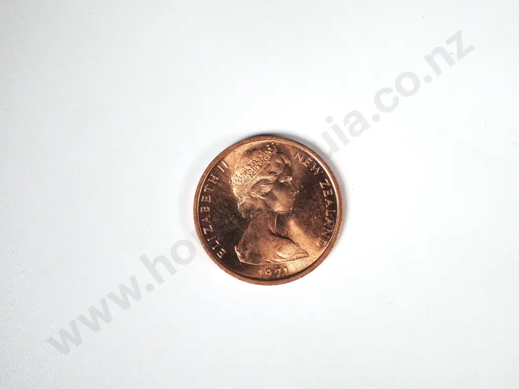 50 X NZ 1971 UNC CIRCULATION ONE CENT COINS Image 1++