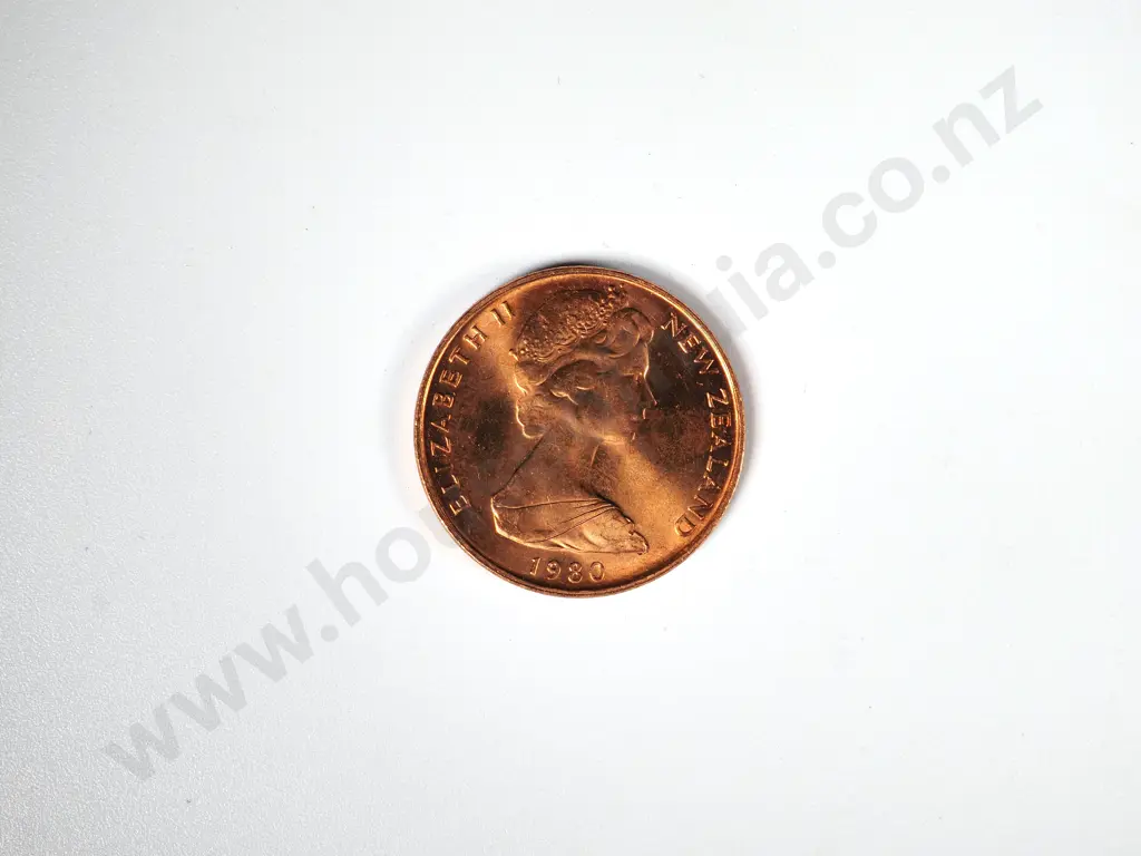 400 X NEW ZEALAND 1980 UNC ONE CENT COINS Image 1++