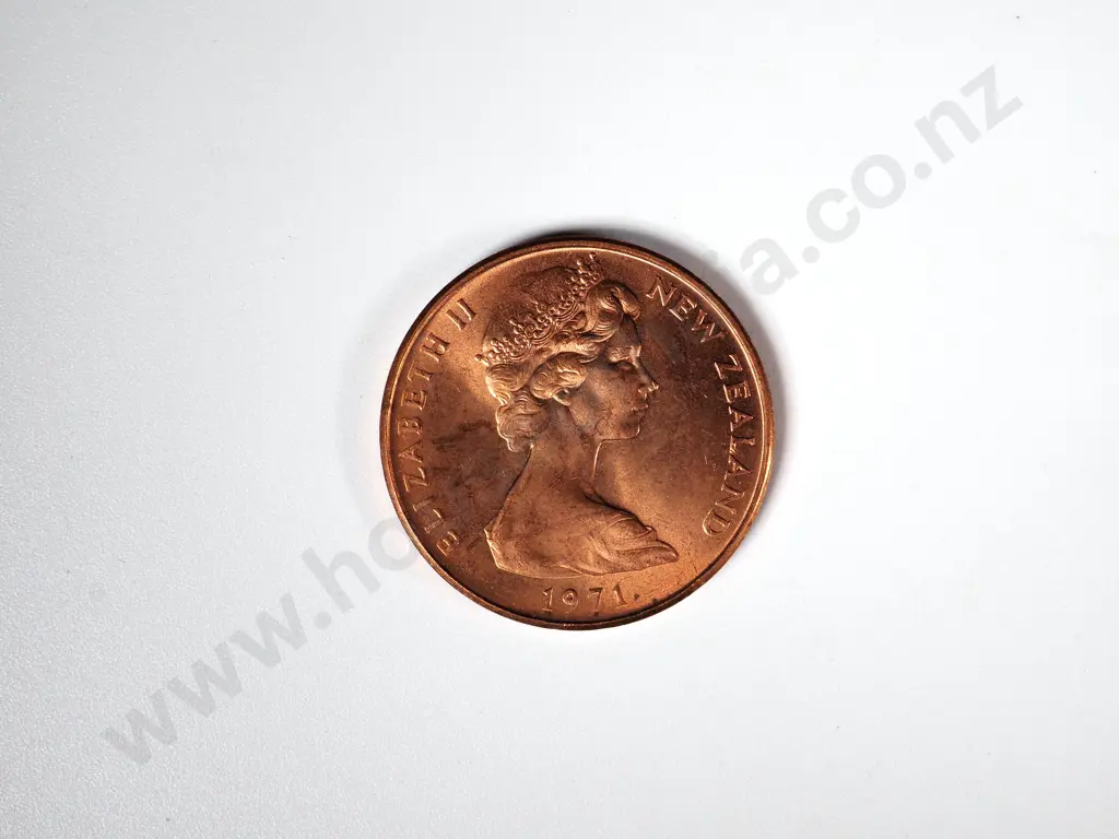 40 X NZ 1971 UNC CIRCULATION TWO CENTS COINS Image 1++