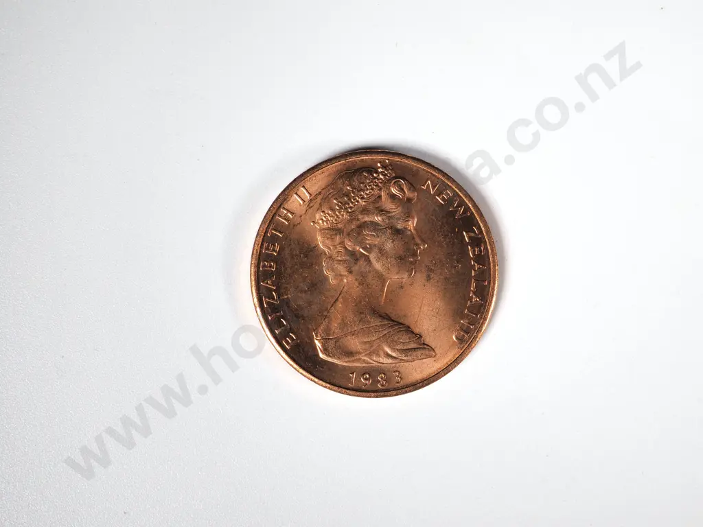 450 X NEW ZEALAND 1983 UNC TWO CENTS COINS Image 1++