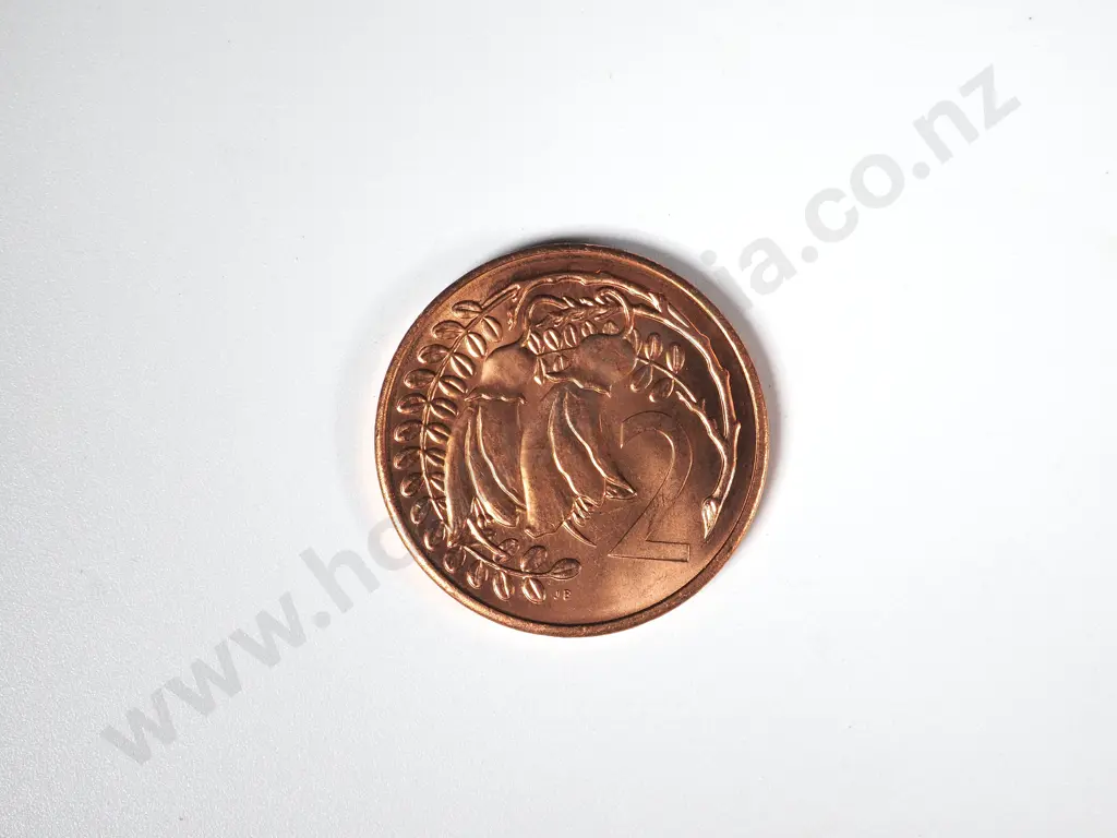 450 X NEW ZEALAND 1983 UNC TWO CENTS COINS Image 1++