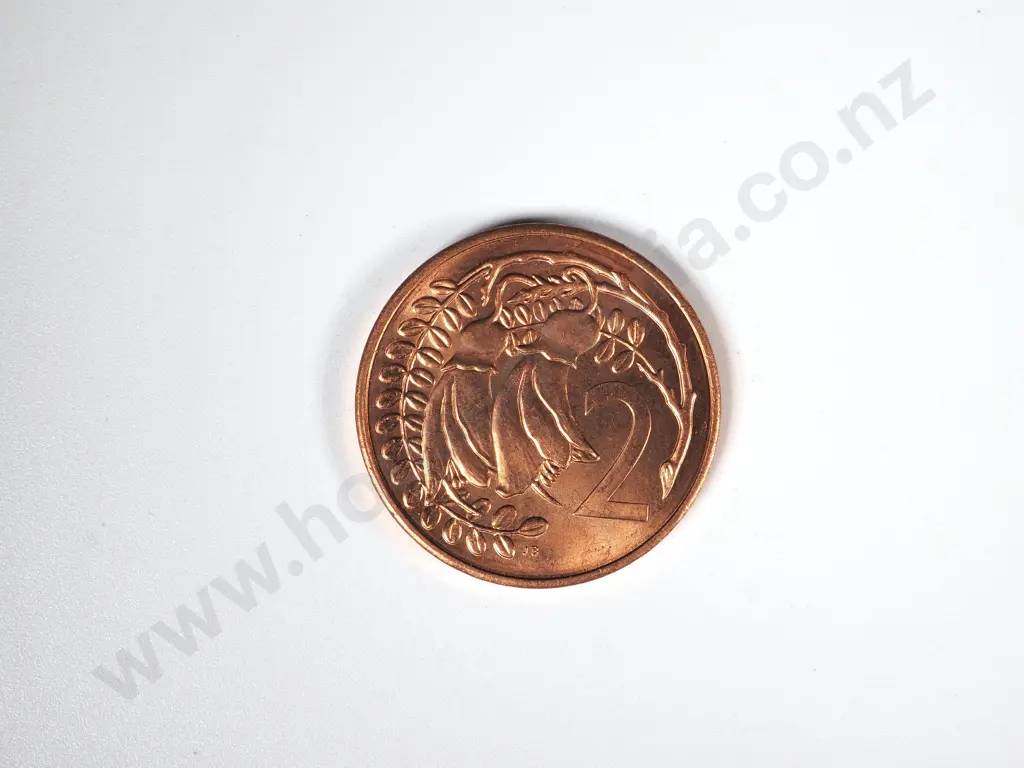 500 X NEW ZEALAND 1967-1988 UNC TWO CENTS COINS Image 1++