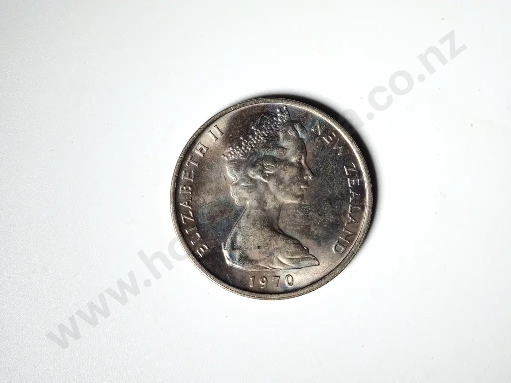 30 X NEW ZEALAND 1970 UNC TEN CENTS COINS Image 1++