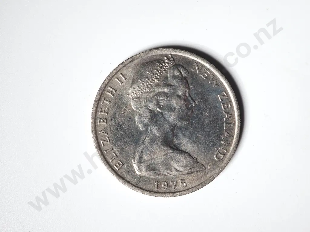 90 X NEW ZEALAND 1975 UNC TWENTY CENTS COINS Image 1++