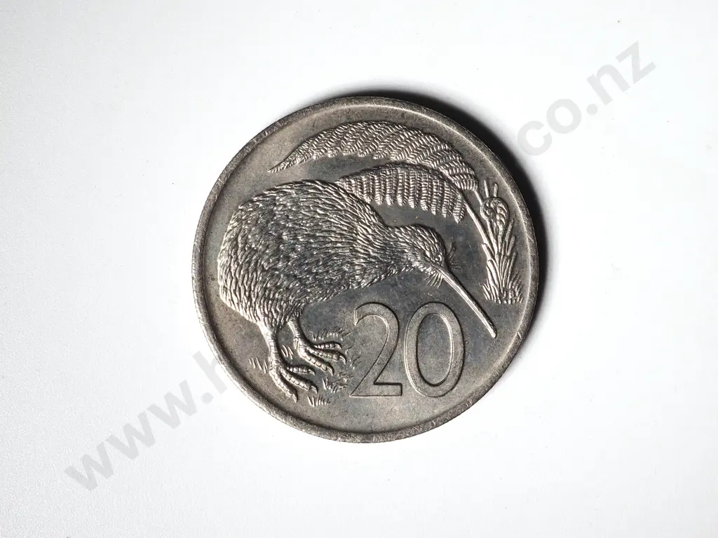 90 X NEW ZEALAND 1975 UNC TWENTY CENTS COINS Image 1++