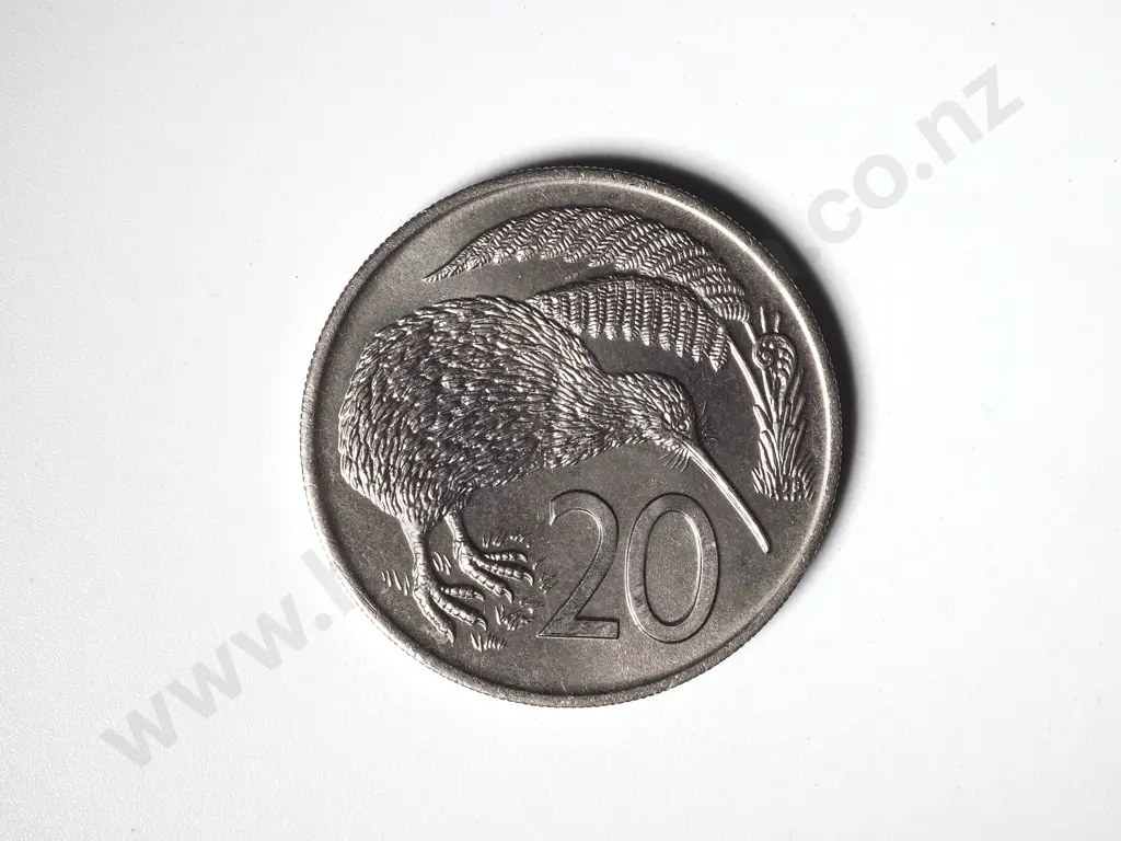 35 X NEW ZEALAND 1976 UNC TWENTY CENTS COINS Image 1++